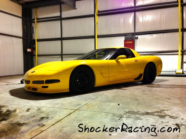 Toms Corvette in a Hanger at the Half Mile Shootout_1
