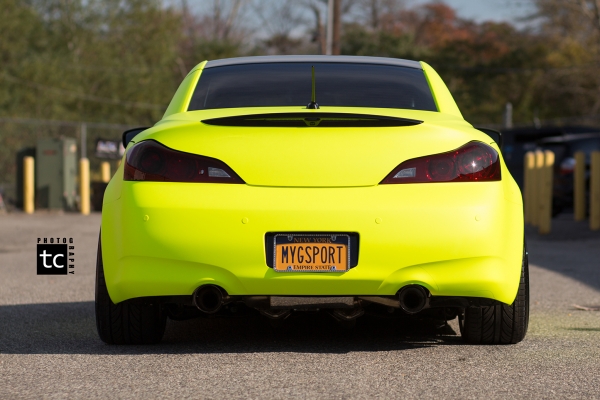 Hi Liter Yellow wrapped Infiniti G37_2