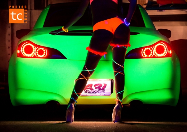 Hi Liter Yellow wrapped Infiniti G37_3