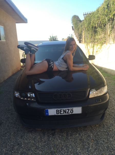 Zelanna Sessions with her 1999 Audi A4_3